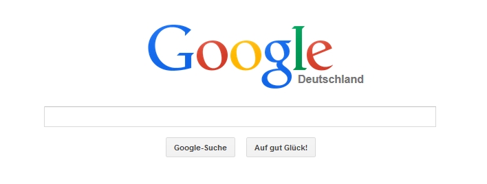 Screenshot Google Startseite 03/2015